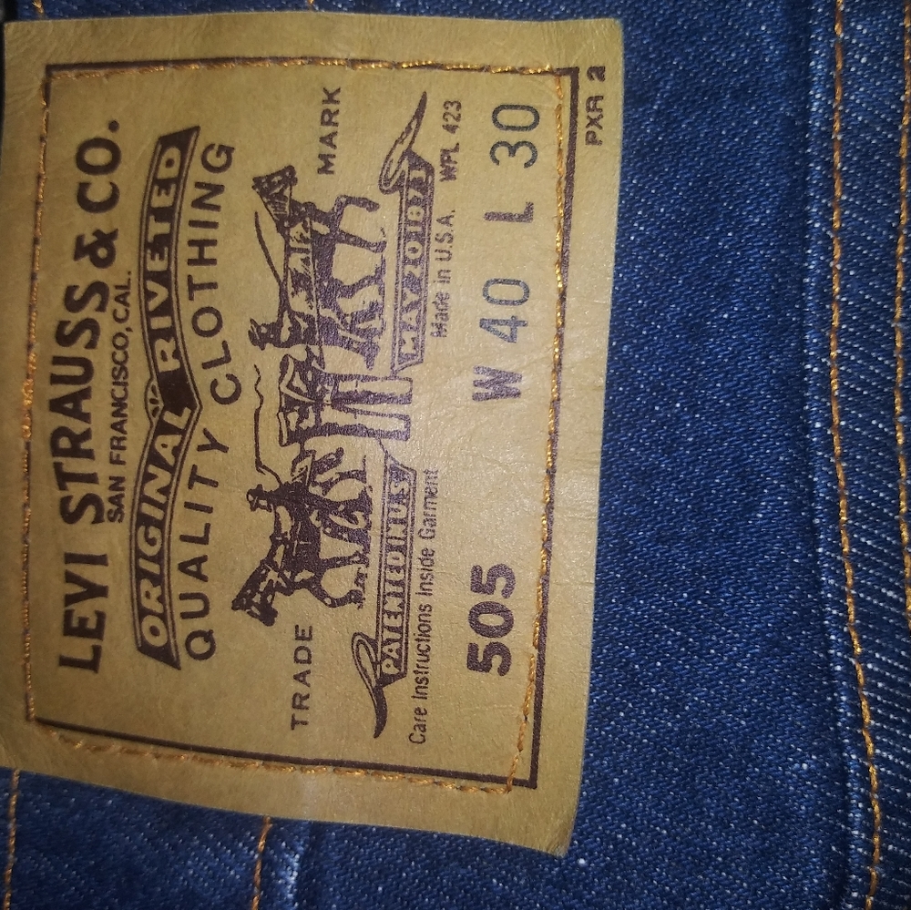 trademark orange tab 505 Levis 40x30